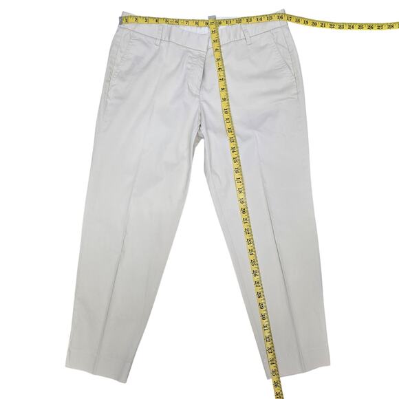 NWOT J. Crew Skimmer Stretch Pants Trousers in Cream Women 12 Style 37033 - Picture 11 of 12